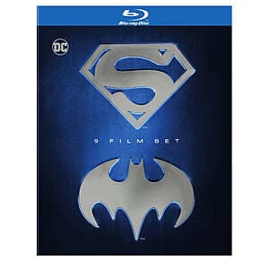 Batman & Superman 9-Film Box Set (Blu-ray) $25 or Less + Free S&H