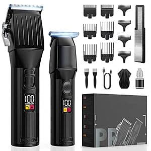 Solati Cordless Hair Clipper & Beard Trimmer Kit w/ LED Display $17.40
