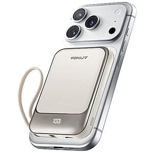 10000mAh VONUV 15W Magnetic Wireless Portable Power Bank (various) $14