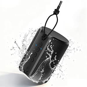 VILINICE Portable Bluetooth IPX7 Waterproof Speaker (Black) $5