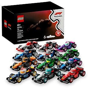 6-Pack 29-Piece LEGO F1 Collectible Race Cars Building Set (66796) $20.50