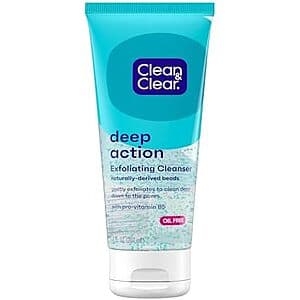 7-Oz Clean & Clear Oil-Free Deep Action Exfoliating Facial Scrub $4 w/ Subscribe & Save