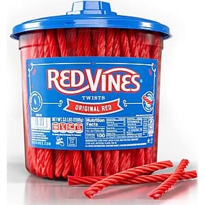 3.5-Lb Red Vines Licorice Candy Original Red Flavor $10.85