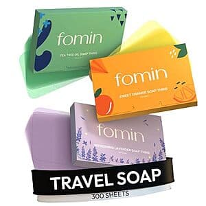 Select Accounts: 3-Pack 100-Count FOMIN Antibacterial Paper Soap Sheets (Various) $7.20 w/ Subscribe & Save