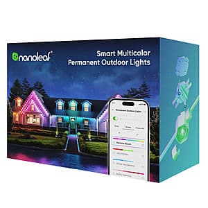 100' Nanoleaf Smart Multicolor RGBICW Permanent Outdoor LED Lighting $65.30 + Free S&H
