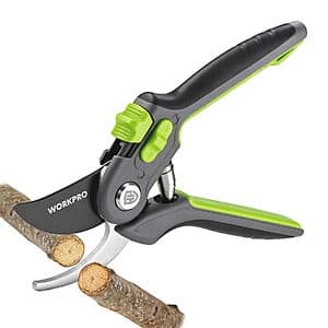 8" WORKPRO SK5 Steel Bypass Pruning Shears w/ Dual-Size Opening $7