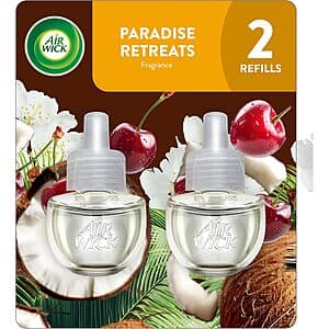 2-Count Air Wick Plug-In Scented Oil Refills (Paradise Retreat) $2.85 w/ Subscribe & Save