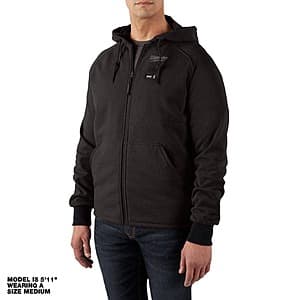 Milwaukee Men's M12 12V Black Heated Jacket Hoodie Kit w/ 2 Ah Battery & Charger $89 & More + Free S/H