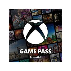 12-Month Microsoft Xbox Game Pass Essential Subscription (Email Delivery) $66 or Less