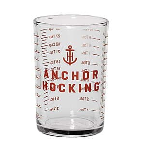 5oz. Anchor Hocking Glass Measuring Cup w/ Durable Markings $2.25 + Free Store Pickup