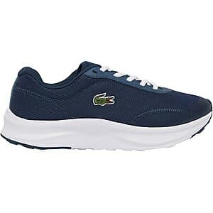 Lacoste Men's Neo Run Ace Sneakers in Navy and White colorway with classic Lacoste design and branding.