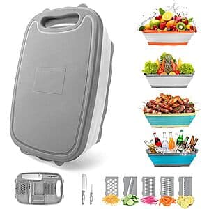 Gintan 9-in-1 Collapsible Camping Cutting Board Set $13.50