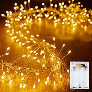 10' Brightown Firecracker Fairy String Lights w/ 120 LEDs (Warm White) $3.50