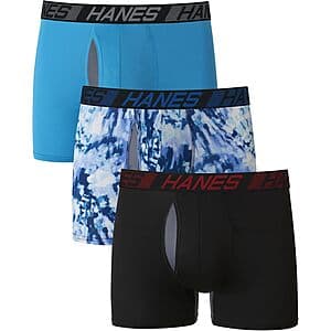 3-Pack Hanes Men's X-Temp Total Support Pouch Boxer Brief Trunk Underwear $9.50