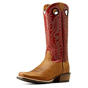 Ariat Ringer Leather Cowboy Boot (polo tan/red cedar) $104 + Free Shipping