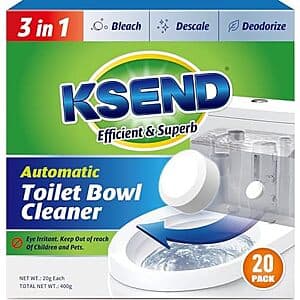 Select Accounts: 20-Count Ksend Toilet Bowl Cleaner Tablets $4.50 w/ Subscribe & Save