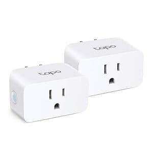 2-Pack TP-Link Tapo P110M Smart Wi-Fi Plug Mini $15
