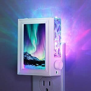 JandCase 10-Color Dimmable Plug-In Photo Frame Night Light $7
