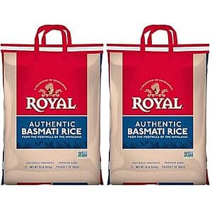 2-Pk 15-Lb Authentic Royal Basmati White Rice $28.45 w/ S&S