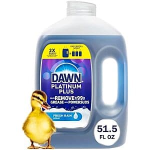 51.5-oz Dawn Platinum Plus PowerSuds Liquid Dish Soap Refill 3 for $22.35 w/ S&S