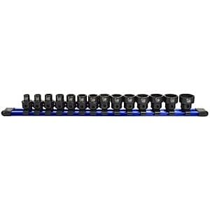 14-Pc Astro Tools 3/8" Drive Low Profile Nano Impact Sockets (Metric) $32