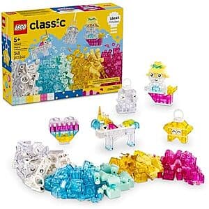 360-Piece LEGO Classic Magical Transparent Box Set (11040) $20