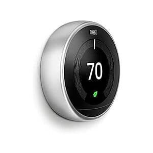 (Refurbished) Google Nest Programmable Smart Learning Thermostat (3rd Gen) $80 + Free Shipping w/ Prime