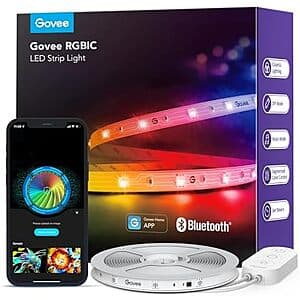 16.4' Govee RGBIC LED Indoor Strip Lights $10