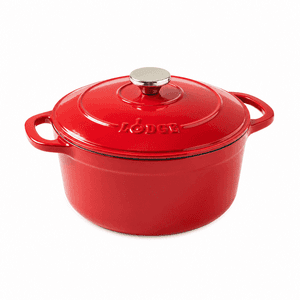 5.5-Qt Lodge Enameled Cast Iron Dutch Oven (Red or Blue) $39.95 + Free S&H
