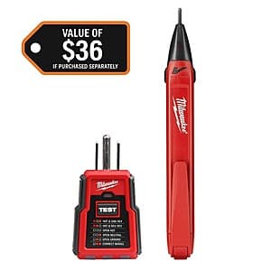 Select Home Depot Stores: Milwaukee Non-Contact Voltage & GFCI Receptacle Test Kit $8.80 (In-Store Purchase Only)