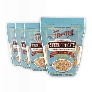 4-Pack 24-Oz Bob's Red Mill Steel Cut Oats $12.65 w/ Subscribe & Save