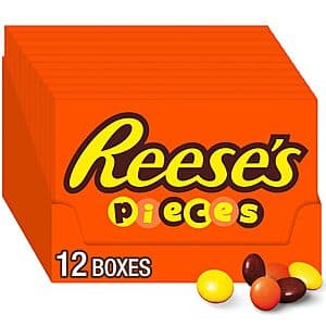 12-Count 4-Oz Reese's Pieces Peanut Butter Candy Boxes $10.40 w/ Subscribe & Save