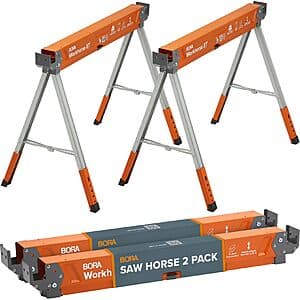 Prime Members: 2-Pk BORA Workhorse XT Adjustable Folding Heavy Duty Sawhorses $88.80 + Free S&H