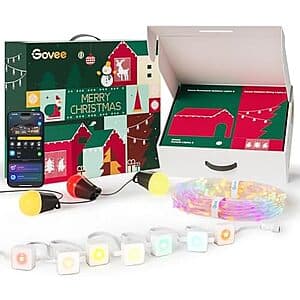 100' Govee Permanent Outdoor Lights w/ 96' String Lights & Curtain Lights Set 2 for $300 + Free S/H