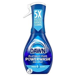 Select Accts: 16-Oz Dawn Platinum Plus Powerwash Dish Spray (Fresh Clean) $2.75 w/ S&S