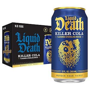 Select Accts: 12-Pk 12-Oz Liquid Death Soda-Flavored Sparkling Water (Various) from $8.35 w/ S&S