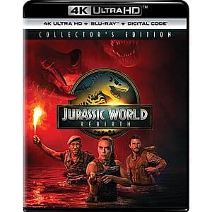 Prime Members: Jurassic World Rebirth (4K Ultra HD + Blu-ray + Digital) $12 + Free S/H