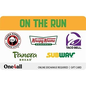 $60 One4All Various Retailers eGift Cards (Email Delivery) + Earn 4X Fuel Points $50