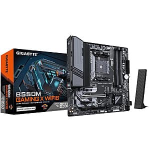 Gigabyte B550M GAMING X WIFI6 Micro ATX AM4 Motherboard $75 + Free Shipping