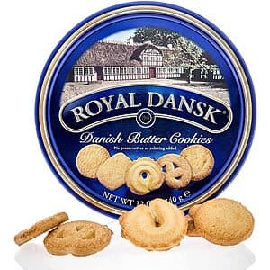 12-Oz Royal Dansk Danish Butter Assorted Cookies Tin $3 w/ Subscribe & Save