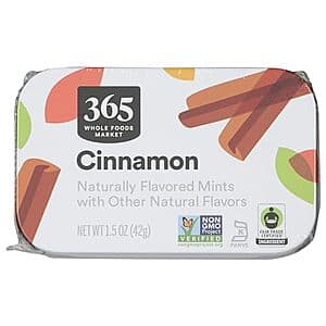 1.5-Oz 365 by Whole Foods Market Cinnamon Mints $1.05 w/ Subscribe & Save