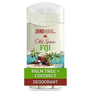 3-Oz Old Spice Aluminum Free Deodorant for Men (Fiji w/ Palm Tree + Coconut) $3.30 w/ Subscribe & Save