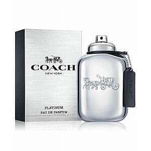 3.3oz. Coach New York Platinum Cologne Eau De Parfum Spray $40 + Free S/H