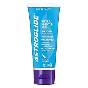 3-Oz Astroglide Ultra Gentle Gel Personal Lubricant (Glycerin & Paraben Free) $2.60 & More w/ Subscribe & Save