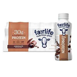Costco Members: 18-Pk. 11.5-Oz. Fairlife Nutrition Plan Protein Shake (2 Flavors) $32 (In-Store Only)