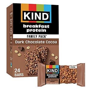 Select Accounts: 12-Pk KIND Dark Chocolate Cocoa Breakfast Protein Bars $5.40 w/ S&S