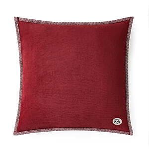 Pawz 20"x20" Plush Fleece Decorative Throw Pillow (Red or Navy Blue) $4.90