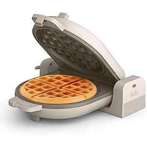 bella Fits-anywhere Flip-n-Store Belgian Waffle Maker (Oatmilk) $15