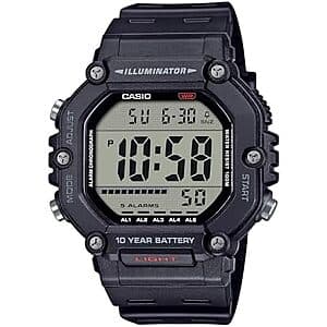Casio Illuminator Men's 49.7 mm Digital LED Sports Watch (Black) $27.60