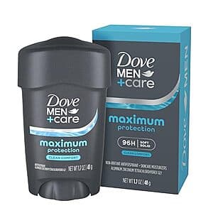 1.7oz Dove Men+Care Clinical Antiperspirant Clean Comfort Stick $3.80 w/ S&S